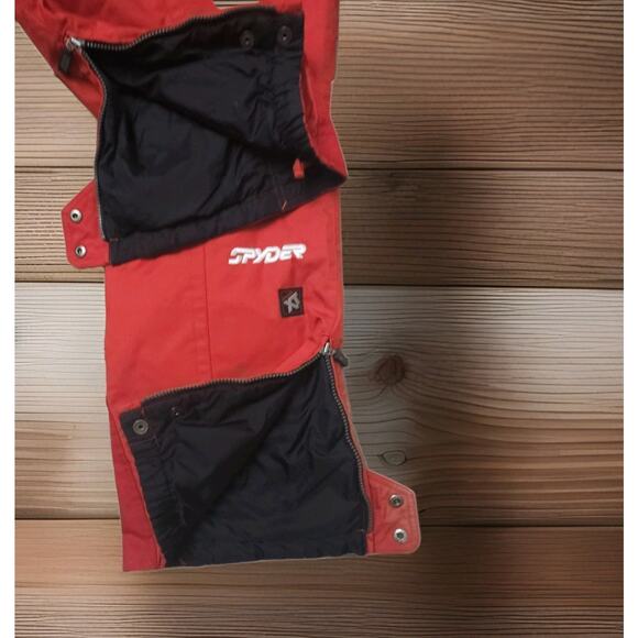 Spyder Thinsulate Insulation Snow Pants Bibs Red sz XL Ski Overalls 38x33 - Picture 10 of 14